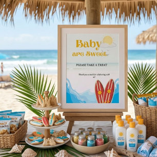 Affiche Panneau de cadeau de fête prénatale pour bébé plan