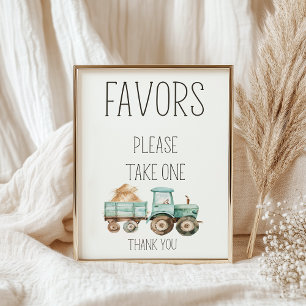 Affiche Panneau de cadeaux de baby shower Little Farm Nurs
