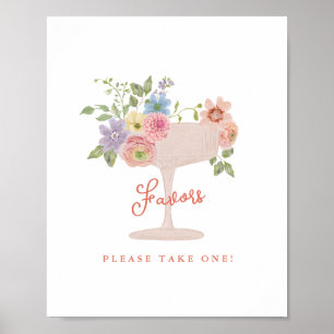 Affiche Panneau de cadeaux de mariage de jardin Love in Bl
