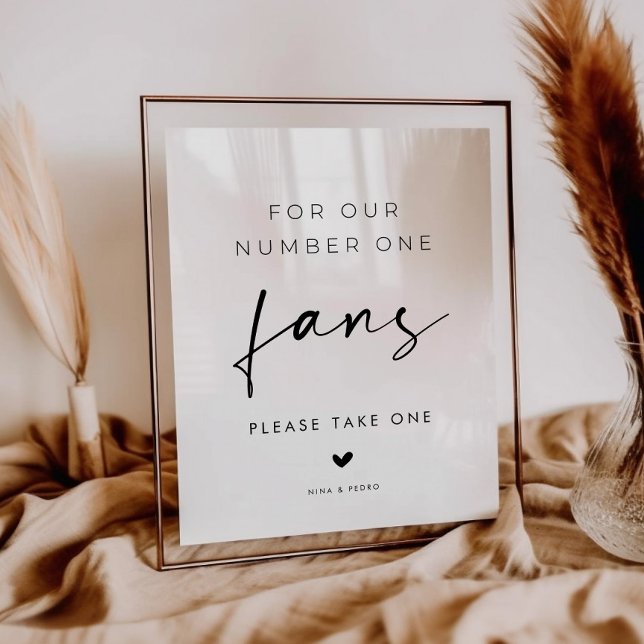 Affiche Panneau de Cadeaux de Mariage pour Nos Fans Numéro (Créateur téléchargé)
