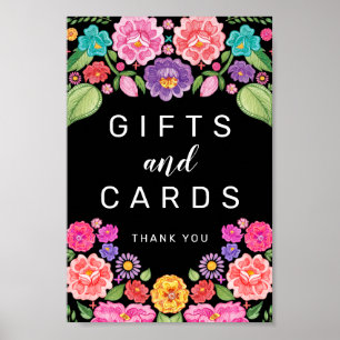 Affiche Panneau de cadeaux et cartes de Fiesta