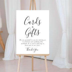 Affiche Panneau de calligraphie pour cartes et cadeaux for