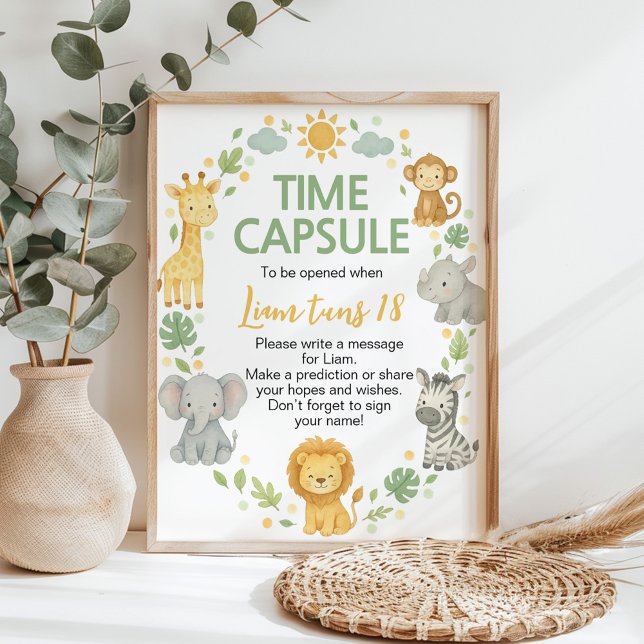 Affiche Panneau de capsule temporelle d'anniversaire pour  (Créateur téléchargé)
