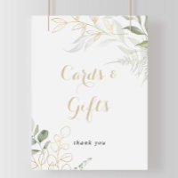 Panneau de Cartes et Cadeaux de Feuillage Vert Dor
