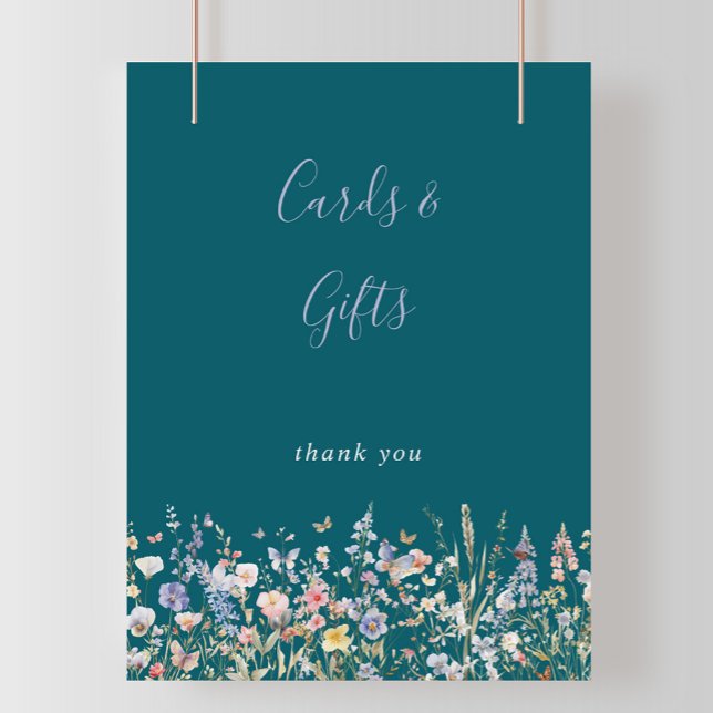 Affiche Panneau de cartes et cadeaux Fleur sauvage multico (Créateur téléchargé)