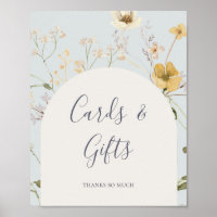 Panneau de cartes et cadeaux Fleur sauvage printan