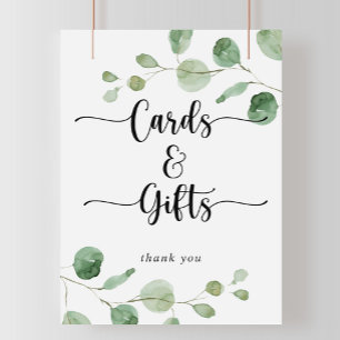 Affiche Panneau de cartes et cadeaux Green Delight Eucalyp