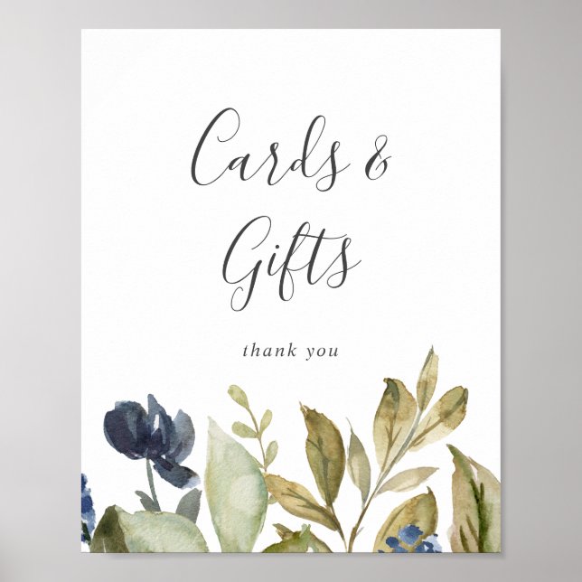 Affiche Panneau de cartes et de cadeaux de verdure d'autom (Devant)