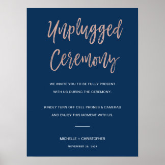 Affiche Panneau de cérémonie de Mariage débranché de la Ma