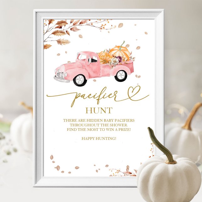 Affiche Panneau de chasse aux sucettes pour Baby Shower d' (Créateur téléchargé)