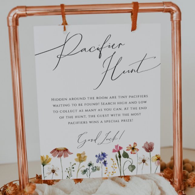 Affiche Panneau de chasse couleur Fleur sauvage Pacifique (Créateur téléchargé)