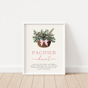 Affiche Panneau de chasse de Pacifique Woodland d'hiver