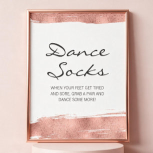 Affiche Panneau de chaussettes de danse Bat Mitzvah à coup