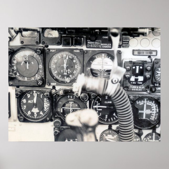 Affiche Panneau de commande F-100 (Devant)