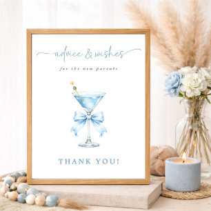 Affiche Panneau de conseils pour Baby Shower pour garçon D
