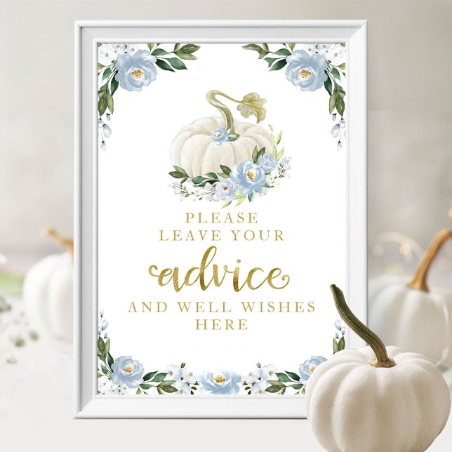 Affiche Panneau de conseils pour Baby Shower sur le thème  (Créateur téléchargé)