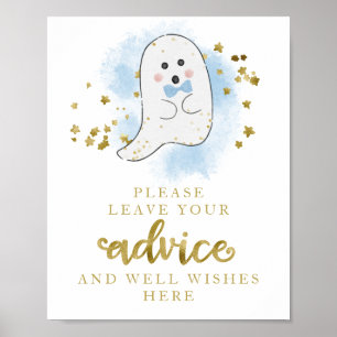 Affiche Panneau de conseils pour une baby shower sur le th