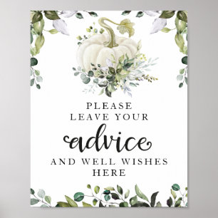 Affiche Panneau de conseils pour une baby shower sur le th