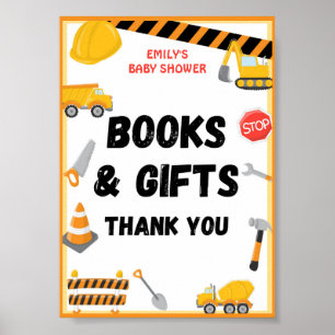 Affiche Panneau de construction, Anniversaire, Baby shower