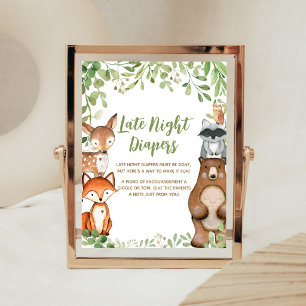 Affiche Panneau de Couches de Nuit de Douche de Bois de Ve