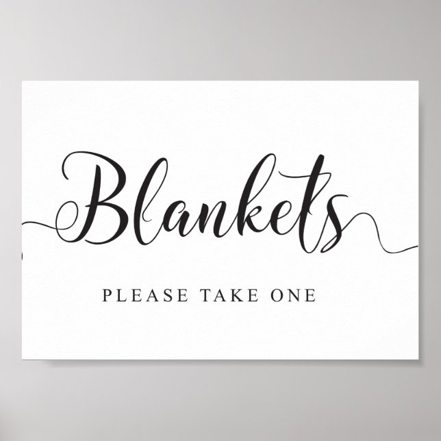 Affiche Panneau de couvertures de mariage. Veuillez prendr (Devant)