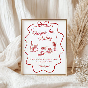 Affiche Panneau de dépôt de recettes That's Amore Red Dood