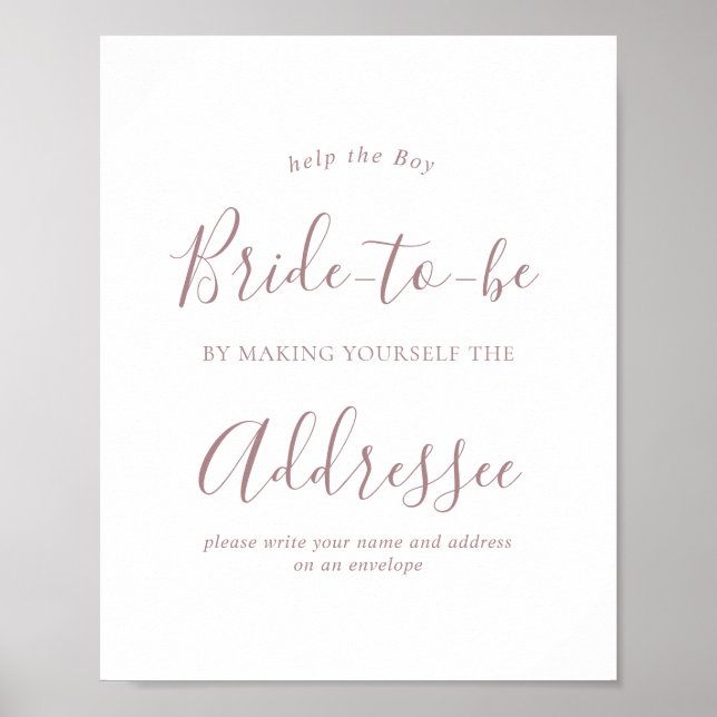 Affiche Panneau de douche d'enveloppe or rose (Devant)