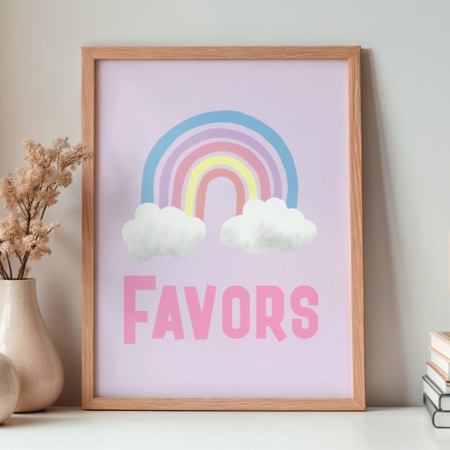 Affiche Panneau de faveur d'anniversaire de licorne magiqu (Créateur téléchargé)