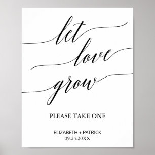 Affiche Panneau de faveur de calligraphie élégante pour la