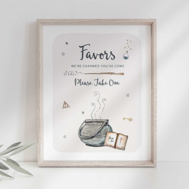 Affiche Panneau de faveur de fête de sorcier (Créateur téléchargé)