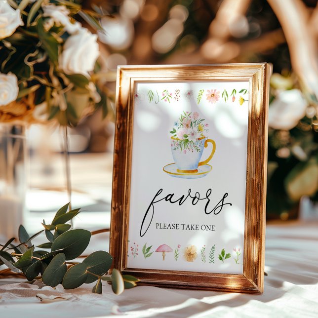 Affiche Panneau de faveurs de fleurs sauvages fantaisistes (Créateur téléchargé)