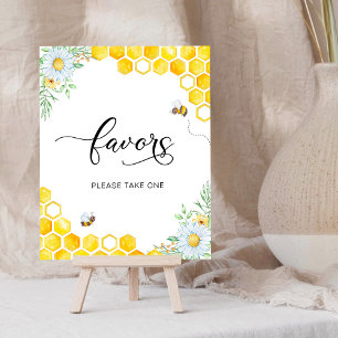 Affiche Panneau de Faveurs Florales Abeille à Miel
