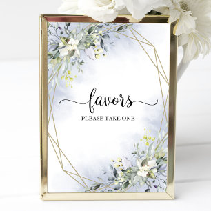 Affiche Panneau de faveurs géométriques d'eucalyptus de ve