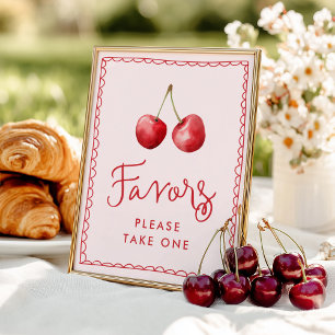 Affiche Panneau de Favors de Baby Shower Fantaisiste Ceris