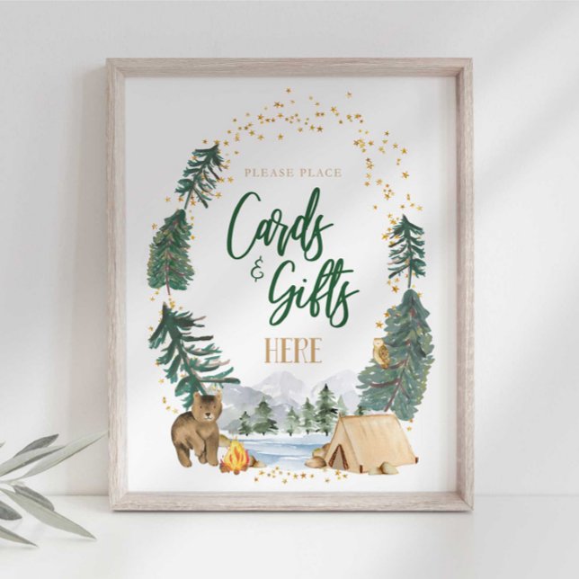 Affiche Panneau de fête Cartes et Cadeaux (Créateur téléchargé)