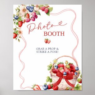 Affiche Panneau de fête Coquette Berry In Love pour Photob