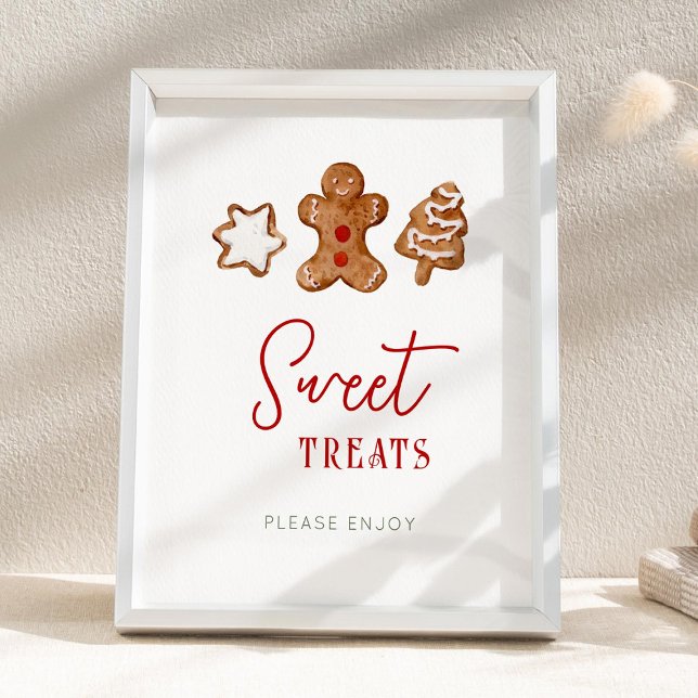 Affiche Panneau de fête de Noël Sweet Treats (Créateur téléchargé)
