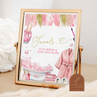 Panneau de fête de spa de masque facial