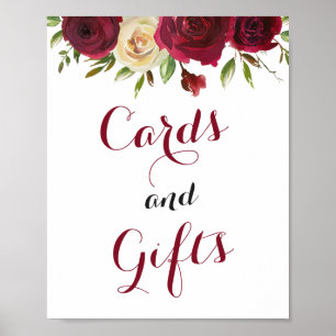 Affiche Panneau de Fête des mariées Mariage des cartes et 