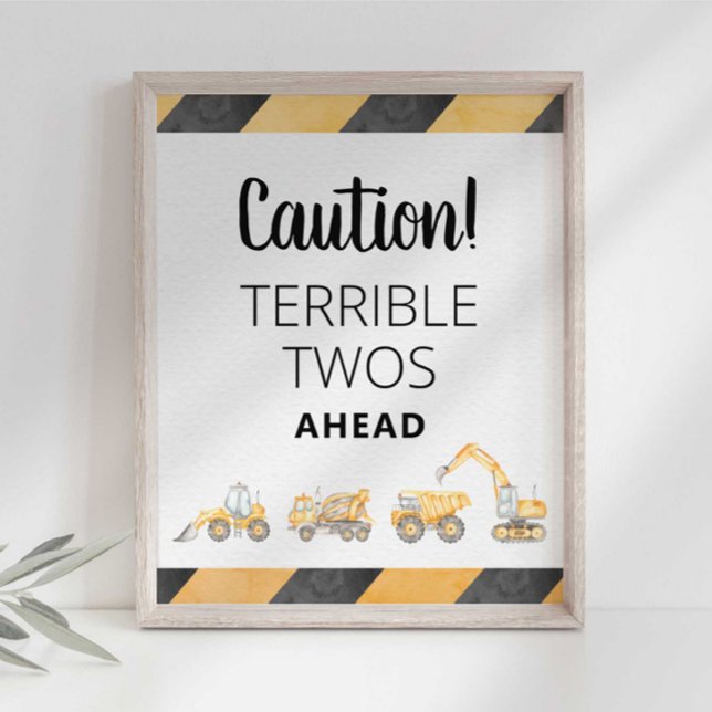 Affiche Panneau de fête des Terribles Deux pour camion de  (Créateur téléchargé)