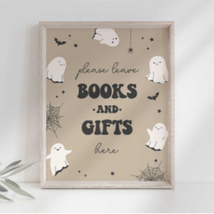 Affiche Panneau de fête Little Boo Livres et Cadeaux