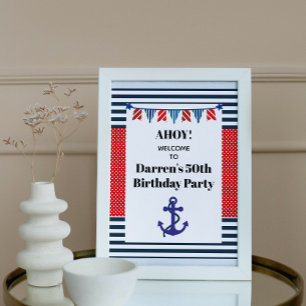 Affiche Panneau de fête nautique