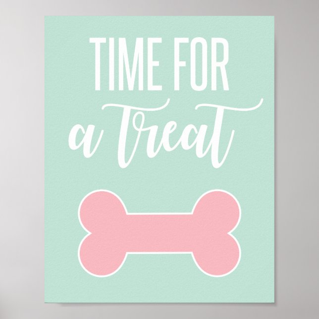 Affiche Panneau de fête pour chiots C'est l'heure d'une fr (Devant)