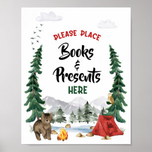 Affiche Panneau de fête pour livres et cadeaux