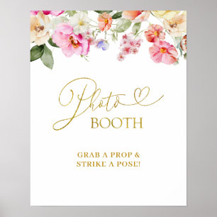 Affiche Panneau de fête simple floral de printemps pour Ph