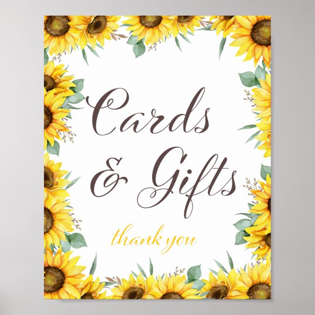 Affiche Panneau de fête tournesol (Devant)