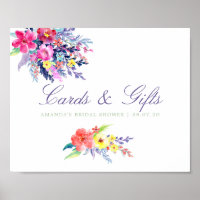 Panneau de Fêtes des mariées florales colorées et