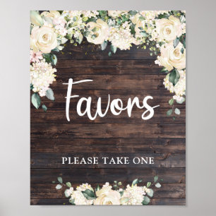 Affiche Panneau de feuillage de verdure boho en bois rusti