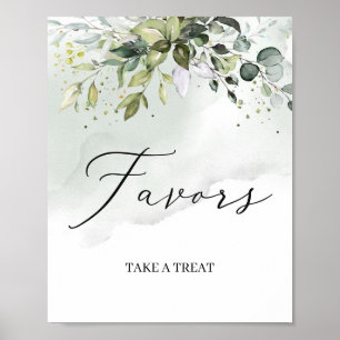 Affiche Panneau de feuillage de verdure moderne favorise b