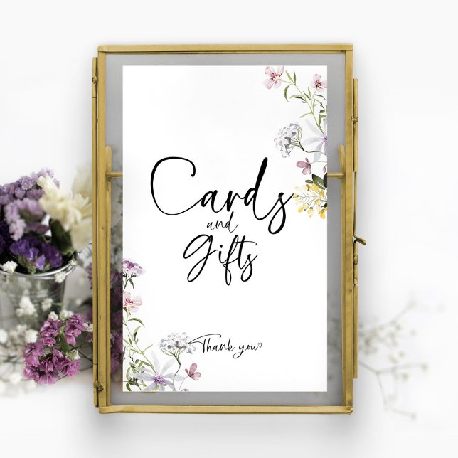 Affiche Panneau de Fleurs Sauvages pour Cadeaux et Cartes  (Créateur téléchargé)